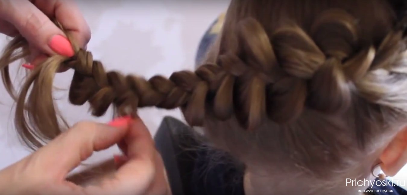 Новогодняя причёска для девочек корона своими руками видео