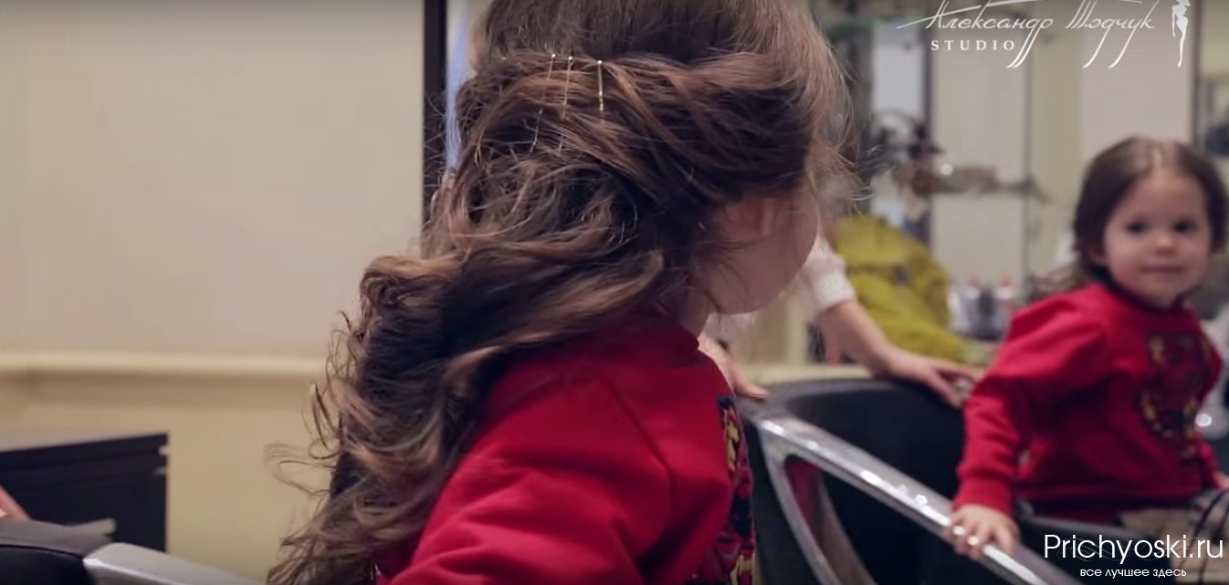 Современная детская причёска для девочек видео